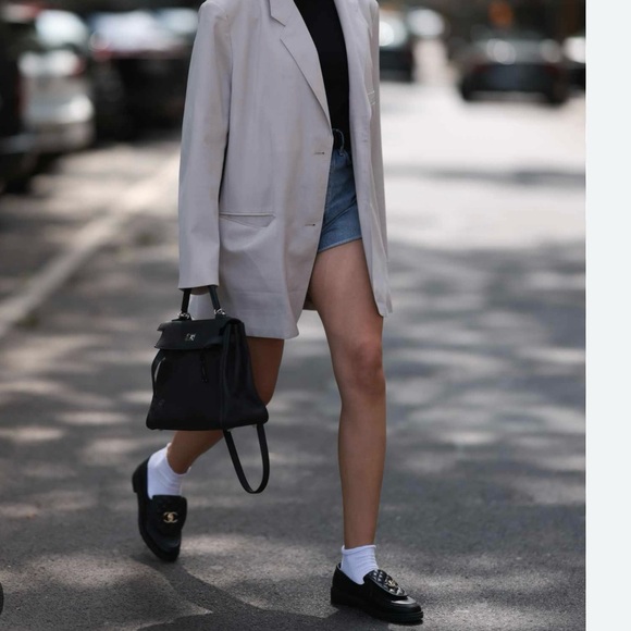 Cherokee Black Leather Square Toe Loafer Slip On Shoes As 8.5 New! - Picture 15 of 15